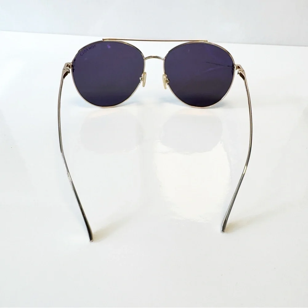 Tom Ford Round Sunglasses TF757 Cleo 28A Gold 59mm FT0757